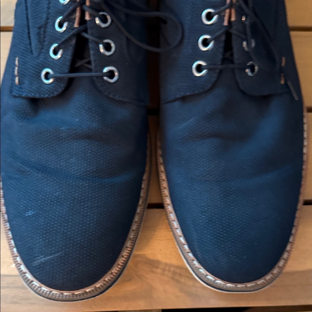 Source Unknown Men's Navy Lace-Up Loafers - Picture 7 of 11